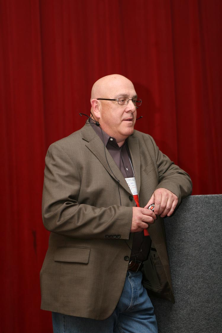 Speaking at a convention