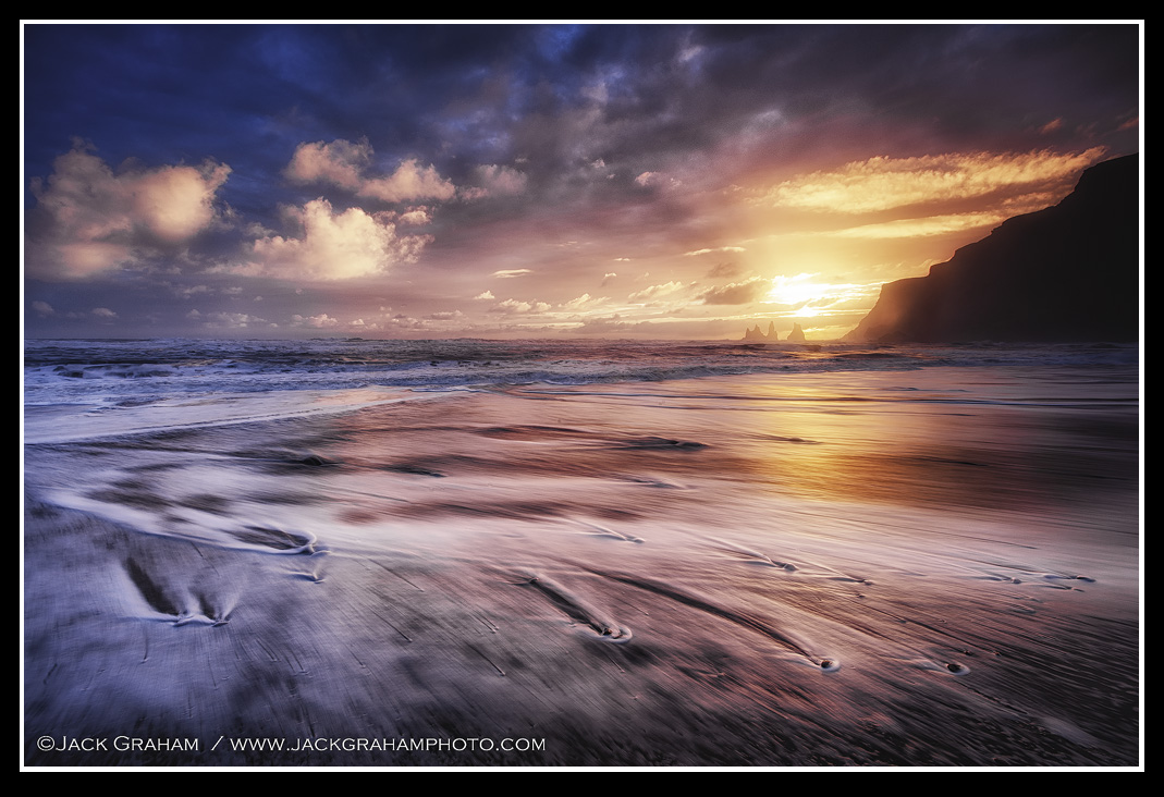 Sunset on the Southern Iceland Coast