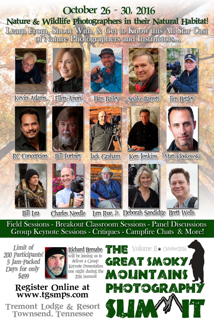 2016 the great smoky mountain photography summit